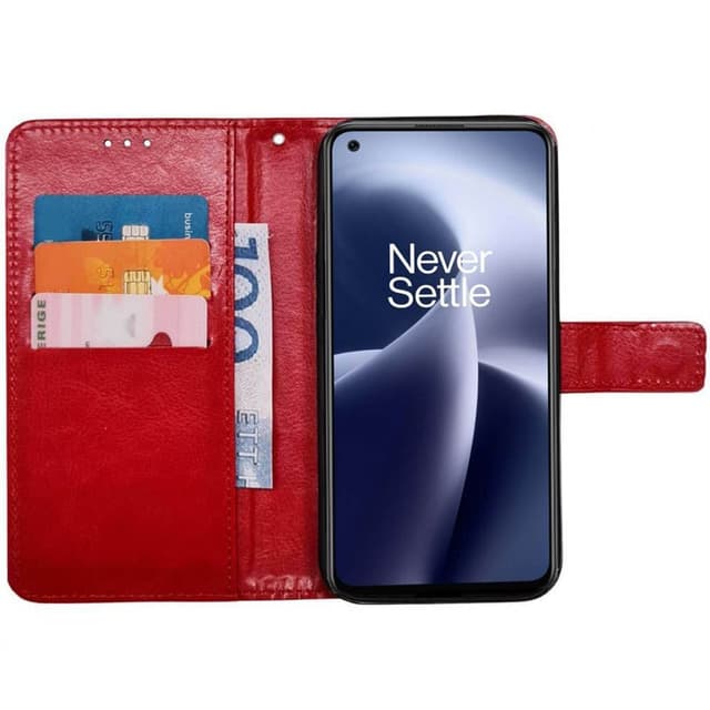 Mobilplånbok 3-kort OnePlus Nord 2T 5G - Röd