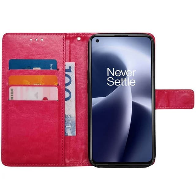 Mobilplånbok 3-kort OnePlus Nord 2T 5G - Rosa