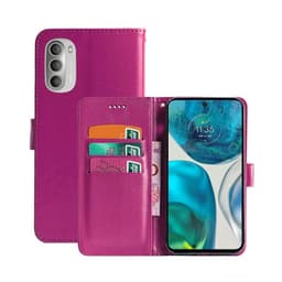 Lompakkokotelo 3-kortti Motorola Moto G52 - Vaaleanpunainen