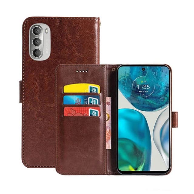 Mobil lommebok 3-kort Motorola Moto G52 - Brun