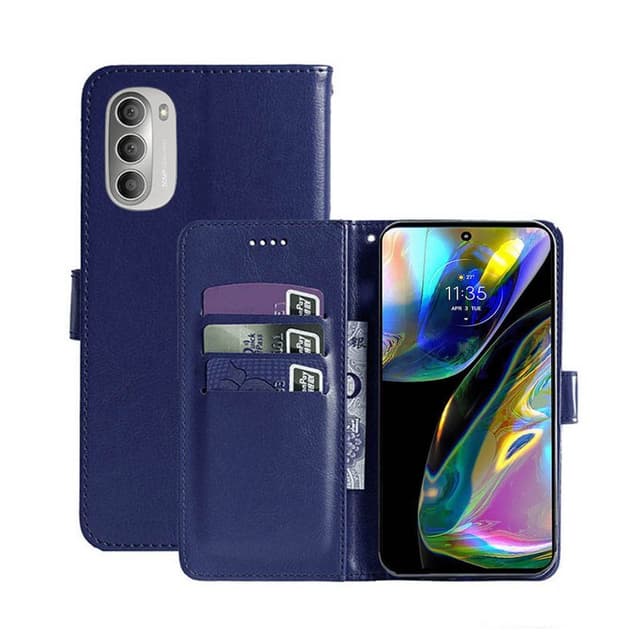 Wallet cover 3-kort Motorola Moto G82 5G - Mørkeblå