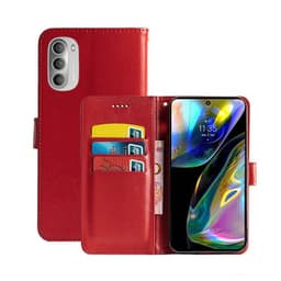 Mobilplånbok 3-kort Motorola Moto G82 5G - Röd