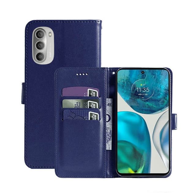 Lompakkokotelo 3-kortti Motorola Moto G52 - Tummansininen