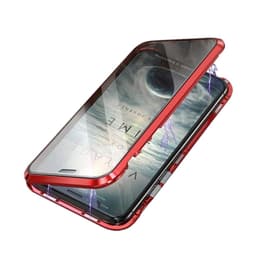 iPhone XR-etui dobbeltsidet hærdet glas Rød