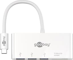 Goobay USB-C-moniporttinen sovitin CardReader