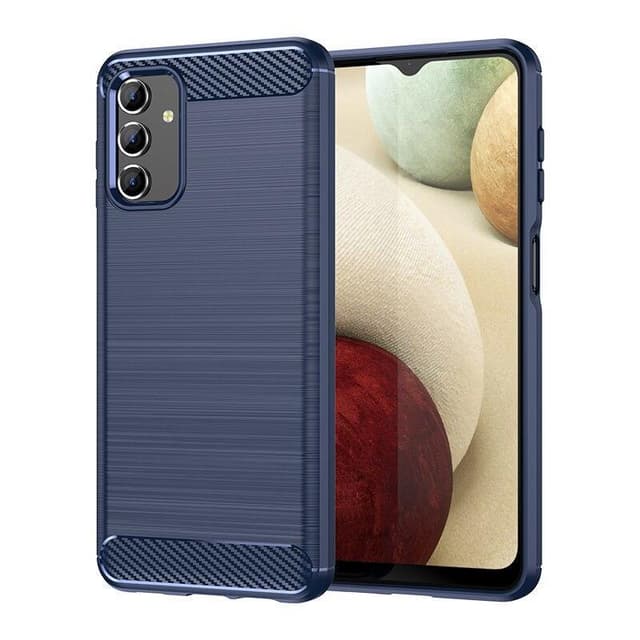SKALO Samsung A13 4G Armor Carbon Stöttåligt TPU-skal - Blå