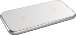 Zens Aluminium Dual trådløs oplader (hvid)