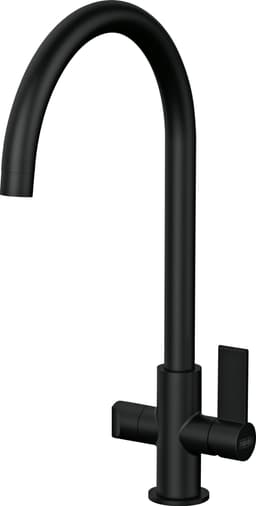Franke Neptune J-model kran med ventil (black)