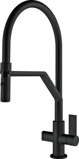 Franke Neptune Semi-Pro hana sulkuventtiilillä (black)
