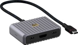 Unisynk 5 Port 8K 100W USB-C hubi (harmaa)