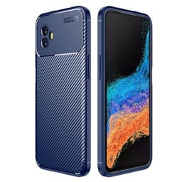 Carbon silikoni kuori Samsung Galaxy Xcover 6 Pro - Sininen