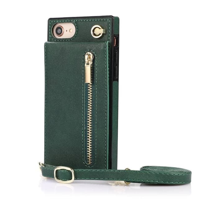Zipper halskæde etui Apple iPhone SE 2022 - Grøn