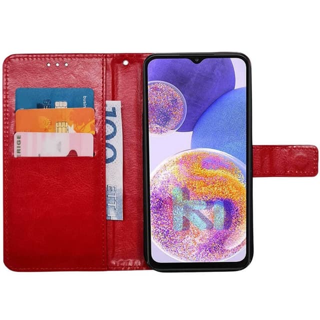 Mobilplånbok 3-kort Samsung Galaxy A23 5G - Röd