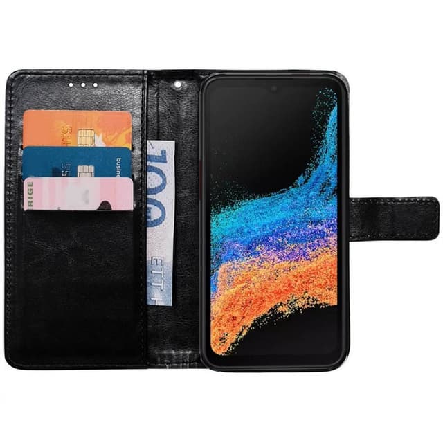 Wallet cover 3-kort Samsung Galaxy Xcover 6 Pro - Sort