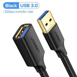 Förlängningskabel USB-hane 3m