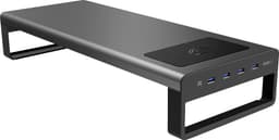 Essentials USB skjermstativ med trådløs lader