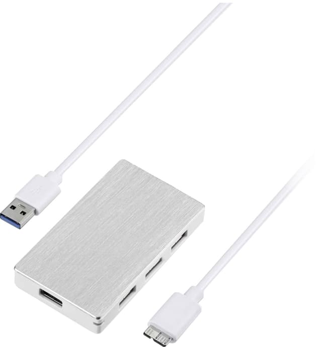 Sandstrøm 4 USB hub med 4 porter