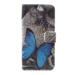 Motorola Moto E4 Plånboksfodral  - Blue Butterfly