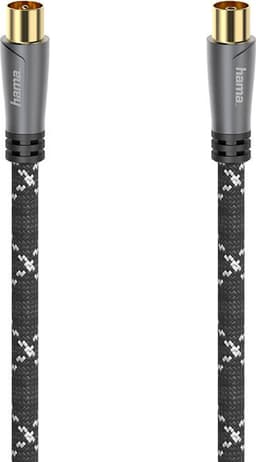 Hama 120dB antennekabel (sort/grå, 1,5m)