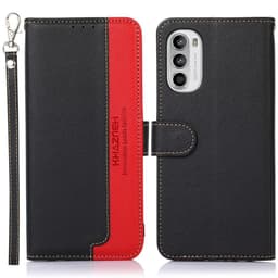 KHAZNEH puhelimen kansi Motorola Moto G52 - musta/punainen
