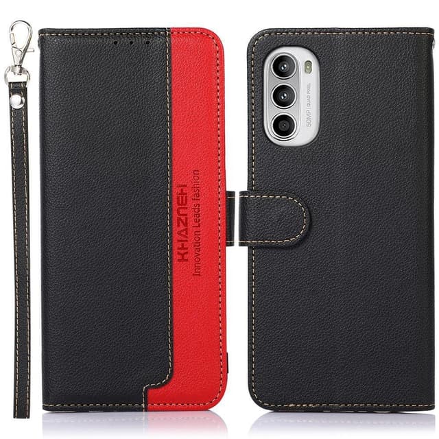 KHAZNEH Telefoncover til Motorola Moto G52 - Sort/Rød