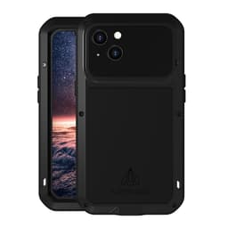 iPhone 13 LOVE MEI Kraftfullt stötsäkert fodral metall+silikon härdat glas