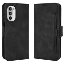 SKALO Motorola Moto G52 6-FACK Plånboksfodral - Svart