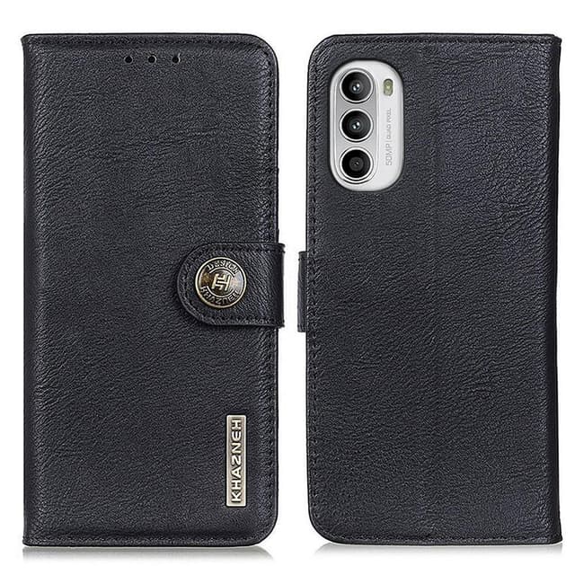 KHAZNEH Motorola Moto G52 Plånboksfodral - Svart