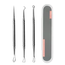 Blackhead remover / acne nåler Sett med 3 instrumenter Sølv