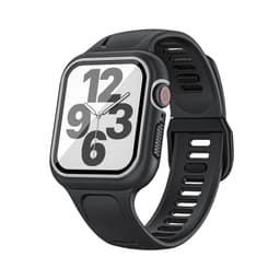 INF Klokkereim med skall og skjermbeskytter Sort Apple Watch 4-6 40 mm