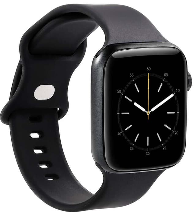Gear silikonreim til Apple Watch 41-45mm (sort)