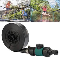 Studsmatta Sprinkler PVC Svart/Grön 12 m