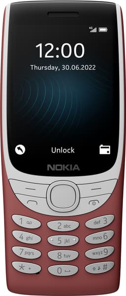 Nokia 8210 4G mobiltelefon (rød)