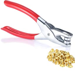 Nahkaiset reikätangot 100 kpl 45 mm metallilenkeillä