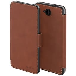 Mozo Lumia 650 Flip Cover (ruskea)