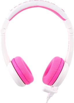BuddyPhones School+ on ear-hörlurar (rosa)