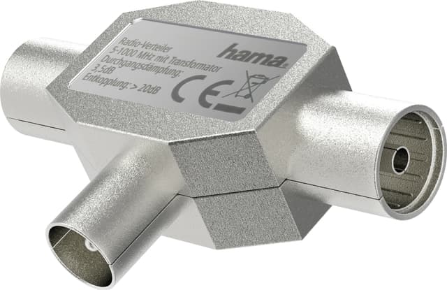 Hama coax 1-2 antennsplitter för radio