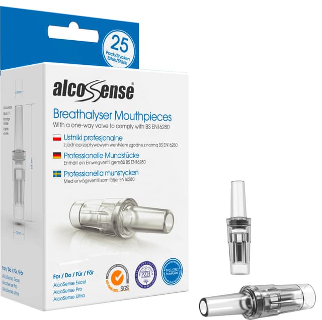 AlcoSense Professional munnstykker 242604 (25 pk.)