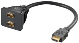 Goobay HDMI â„¢ kabeladapter, gullbelagt