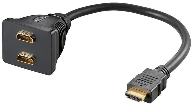 Goobay HDMI â„¢ kabeladapter, gullbelagt