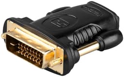HDMI™/DVI-D-adapter, Guldpläterad