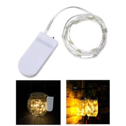 LED-ljusslinga med batteri 20 lampor 2 meter