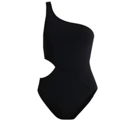 Uimapuku leikkauksella Musta L
