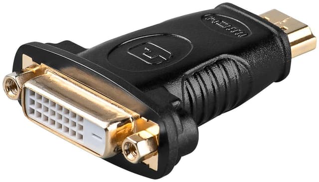 Goobay HDMIâ„¢/DVI-D-adapter, gullbelagt