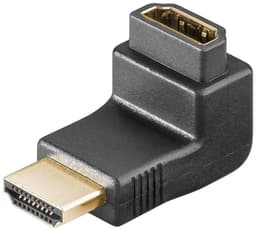 Goobay HDMIâ„¢ vinklet adapter, gullbelagt