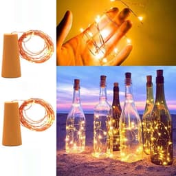 LED-ljusslinga för vinflaska varmvit 2-pack