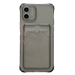 Kännykän kansi korttitelineellä Läpinäkyvä iPhone 11