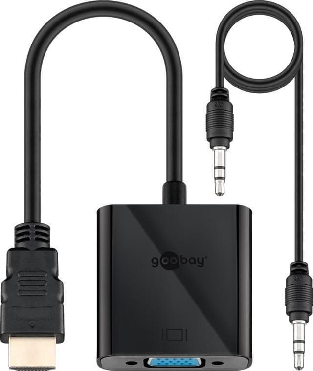 Goobay HDMI™/VGA-adapter, nikkelbelagt