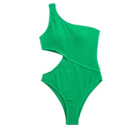 Baddräkt med cut-out Mörkgrön L