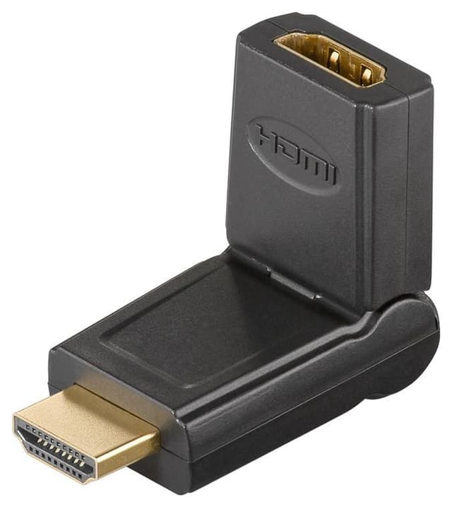 Goobay HDMI™-adapter 180°, Guldpläterad